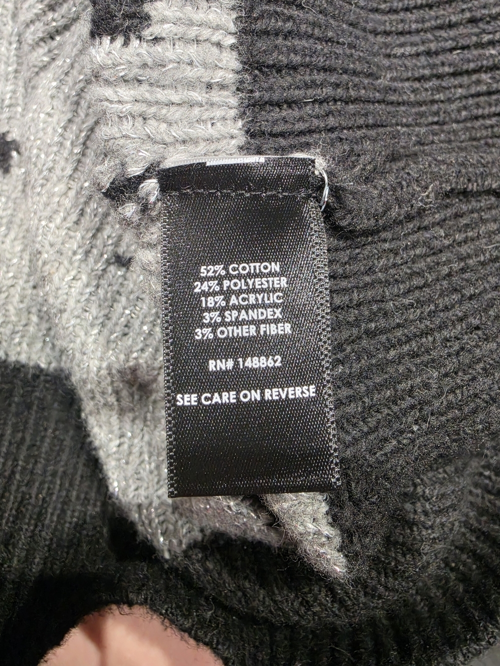 Torrid Black Crewneck Sweater with Silver Stars Size 2 (18/20) image 8